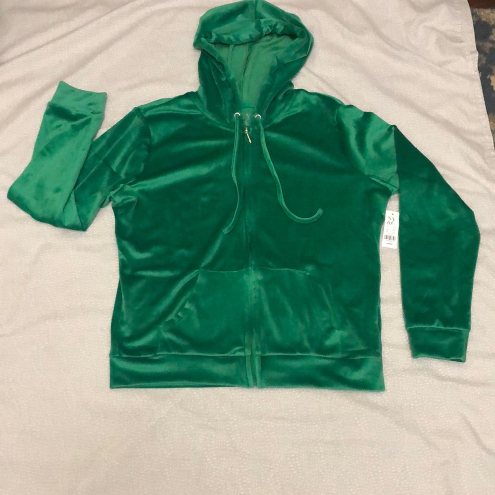 NWT NEW YORK & COMPANY SUEDE ZIP UP WOMEN JACKET  size large.